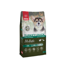 Blitz Holistic Puppy Turkey & Duck сухой корм д/щенков, индейка и утка 8 кг