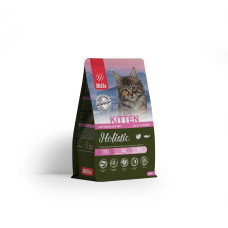 Blitz Holistic KITTEN Полнорационный сухой корм для котят, беременных и кормящих кошек со свежей индейкой и рыбой / 0,4 кг
